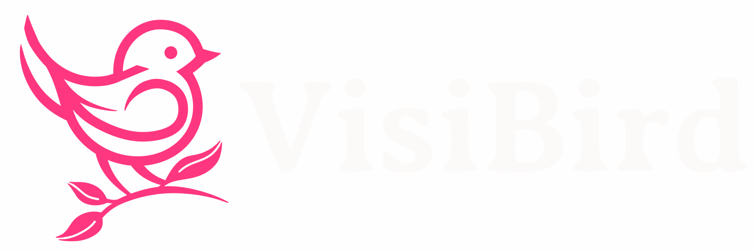 Logo van Visibird, een vogel die symbool staat voor heldere visuele communicatie.
